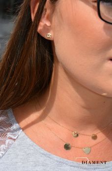 Złote kolczyki 585 koła z motywem serca KL 6790. Kolczyki złote w Sklepie z Biżuterią zegarki-diament.pl✓ Piękne Kolczyki dla Kobiet✓ (1).JPG